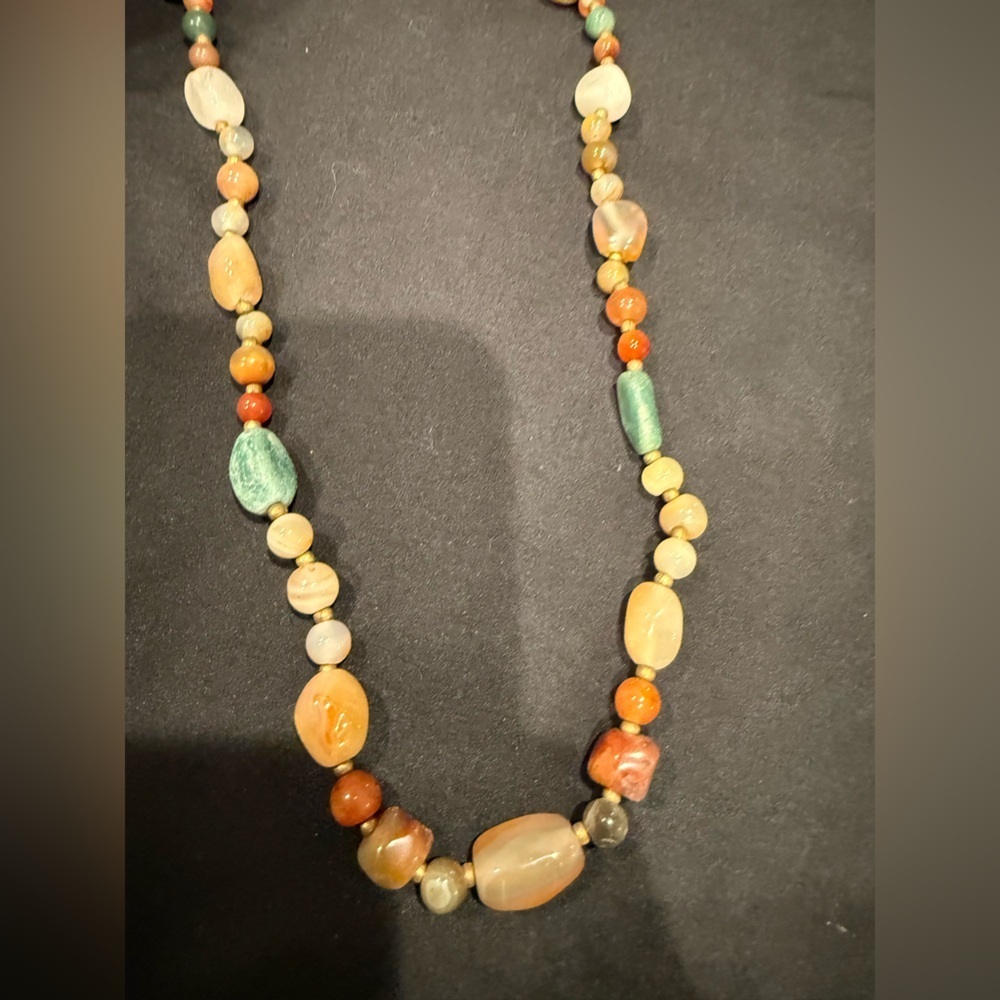 Himalayan Old Beads From Ancient Indo-Tibetan Antique Agate Beads Necklace Mala - Picture 10 of 12